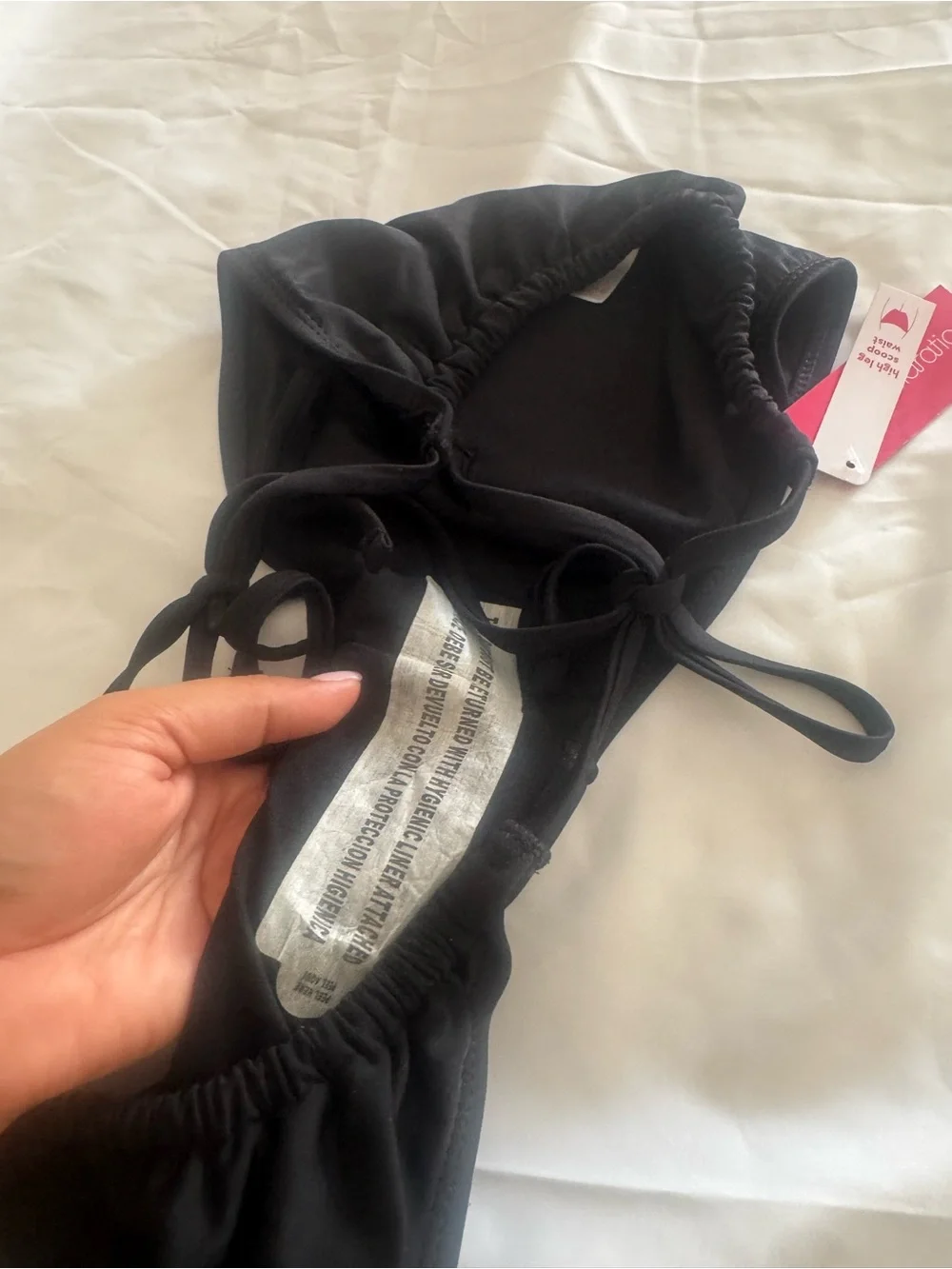 Xhilaration Black Tie-Side Bikini Bottom